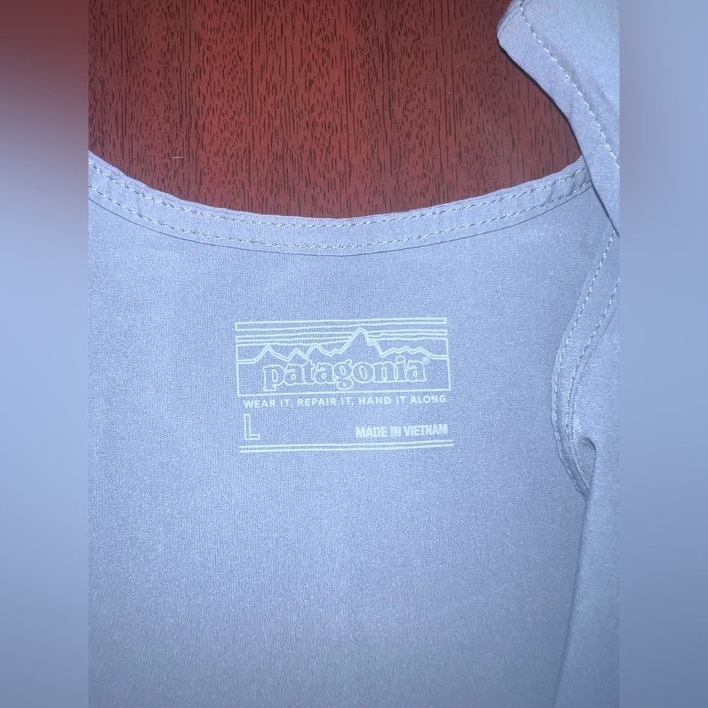 Patagonia Women's V-Neck Light Blue Jumpsuit - Picture 4 of 8